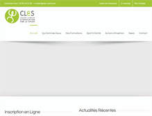 Tablet Screenshot of cles-sport.com